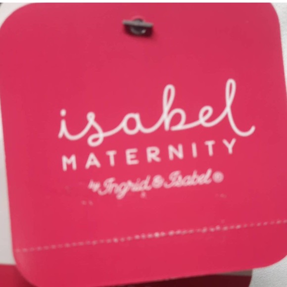 NOS Ingrid & Isabel Bermuda Maternity Black shorts w/ crossover back 16 - Picture 7 of 8